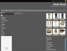 Tablet Screenshot of khaki.com